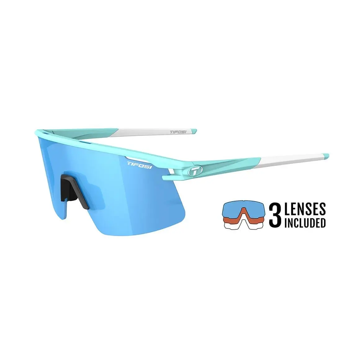 Optics Moab Lite Sunglasses Glacier Blue Frame Interchangeable Lens by Tifosi