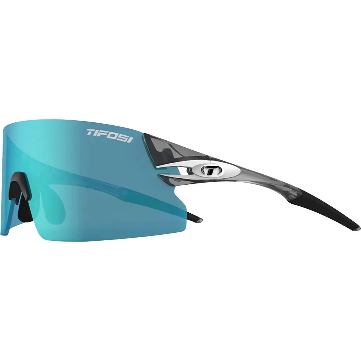 Optics Rail XC Interchange Sunglasses Crystal Smoke/clarion Blue/ac Red/c by Tifosi