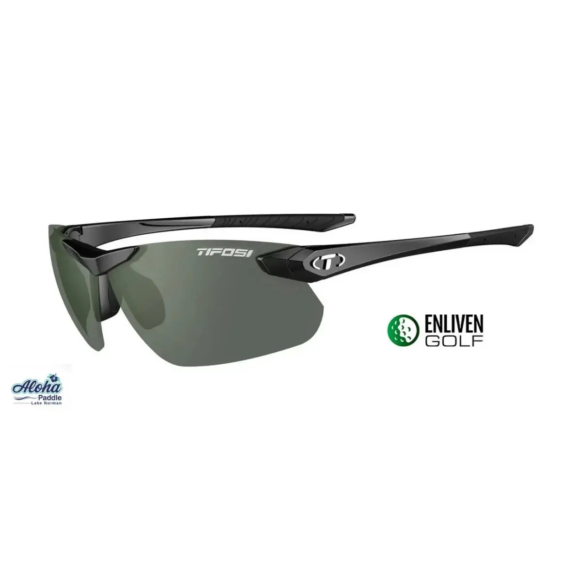 Seek FC 2.0 Sunglasses – Gloss Black Frame / Enliven Golf Lens Cycling by Tifosi
