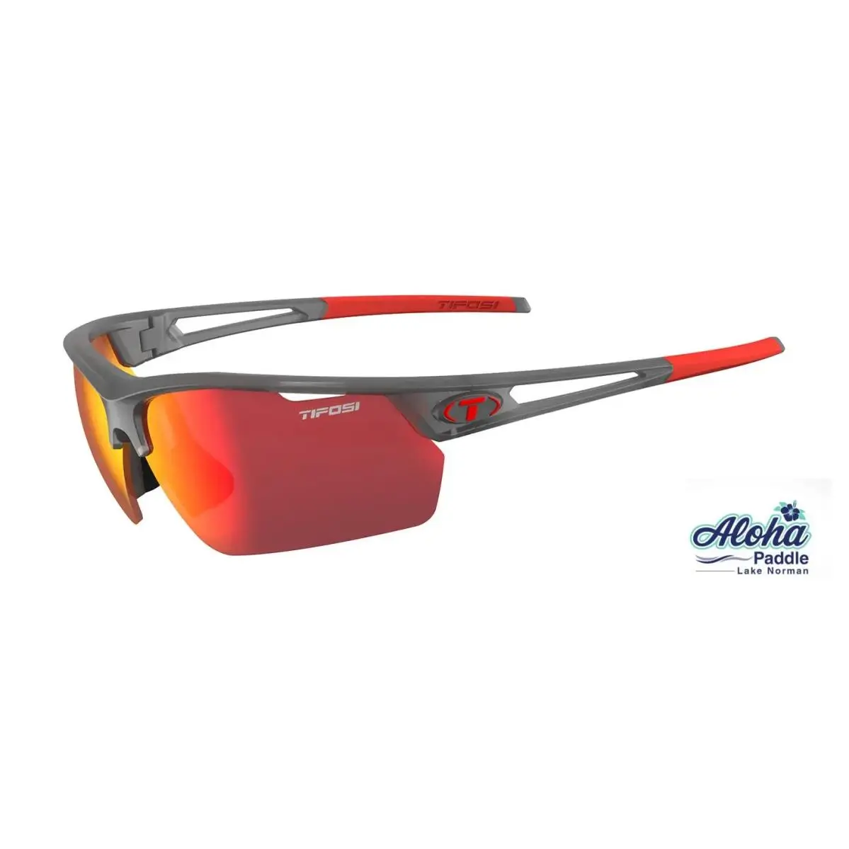 Navar FC Sunglasses – Satin Vapor Frame / Smoke Red Mirror Lens by Tifosi