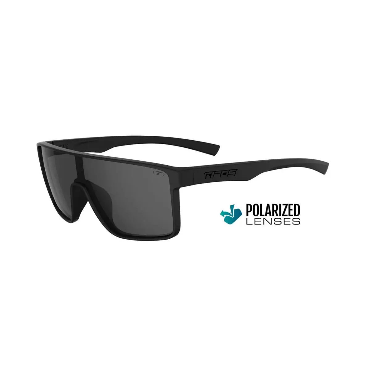 Optics Sanctum Sunglasses Blackout Frame - Polarized Smoke Tint by Tifosi