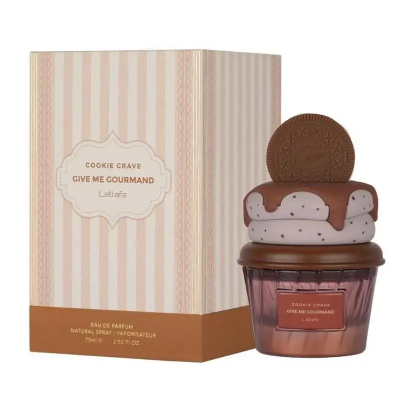 Give me Gourmand Cookie Crave Eau de Parfum Spray Unisex 75ml / 2.5 Oz by Lattafa