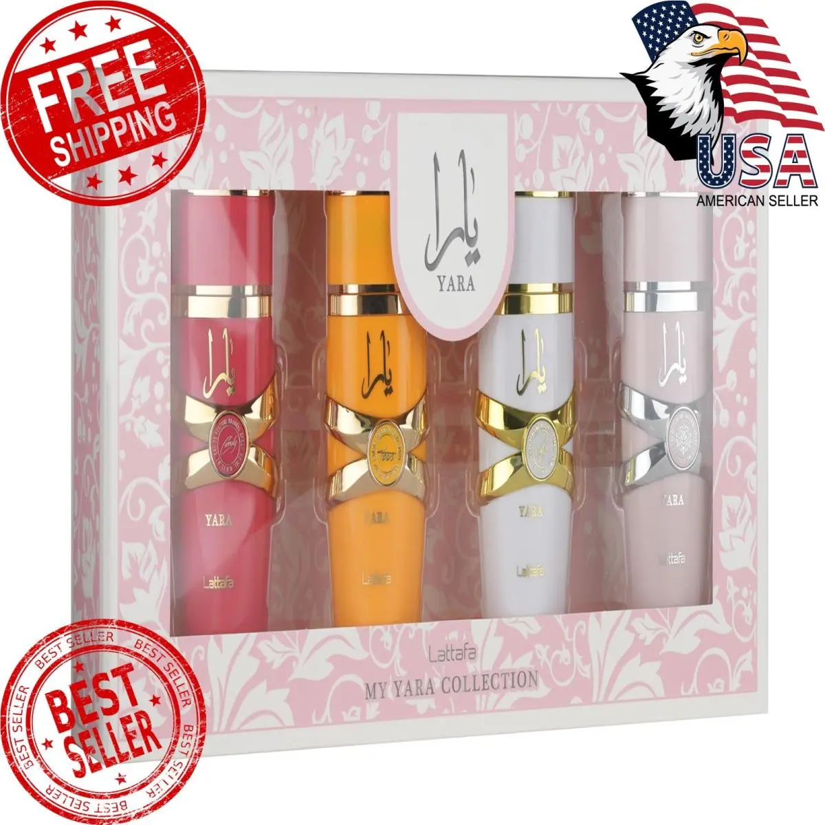 My Yara Collection – 4 × 25 ml Eau de Parfum Gift Set For Women by Lattafa