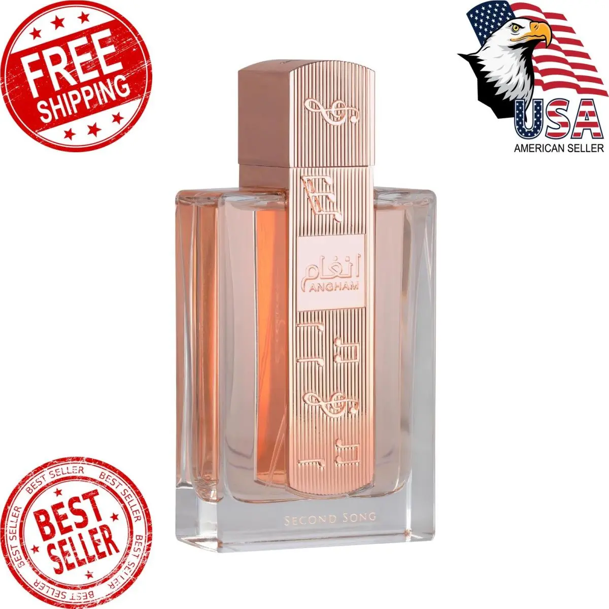 Angham Second Song Eau de Parfum 100ml – Unisex Oriental Vanilla by Lattafa
