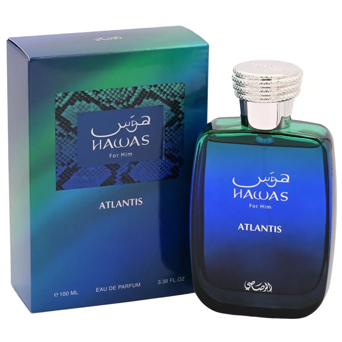 Rasasi Hawas Atlantis Edp Spray Men 3.38 oz 100ml