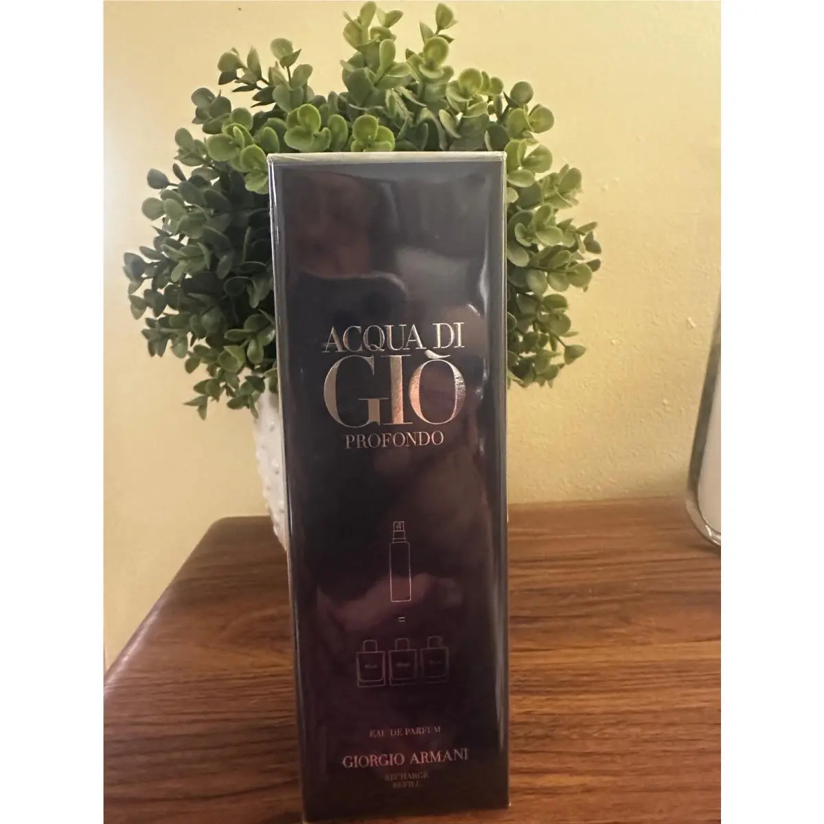 Aqua Di Gio Profondo Eau De Parfum 5 oz/150 ml Refill Seal by Giorgio Armani