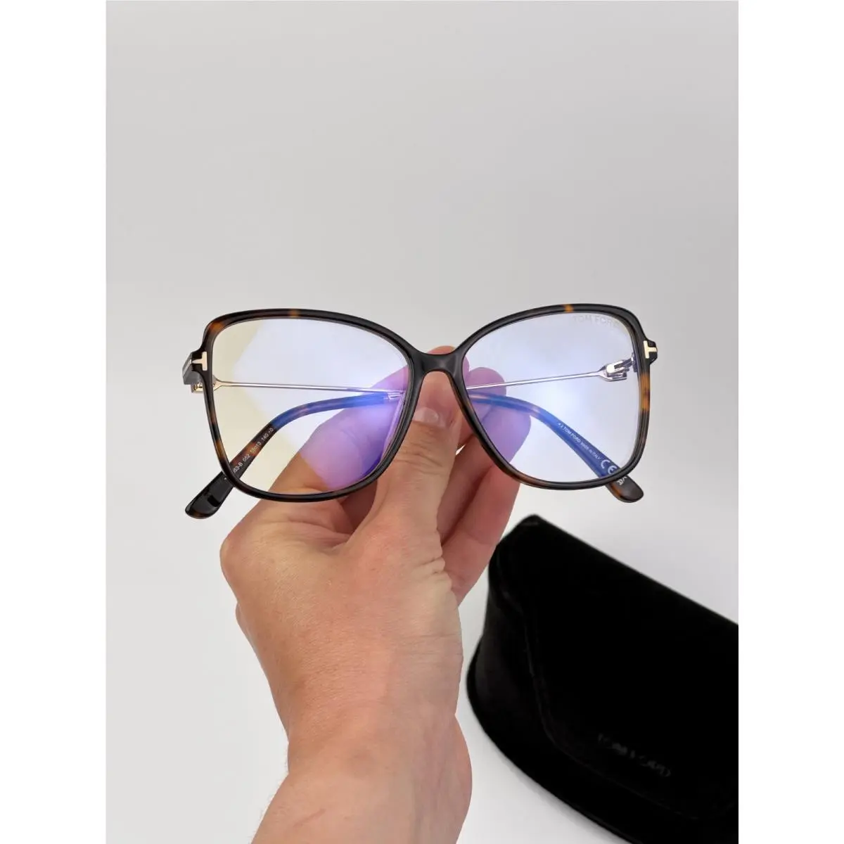 Women Eyeglasses Havana Butterfly FT5953-B 052 by Tom Ford