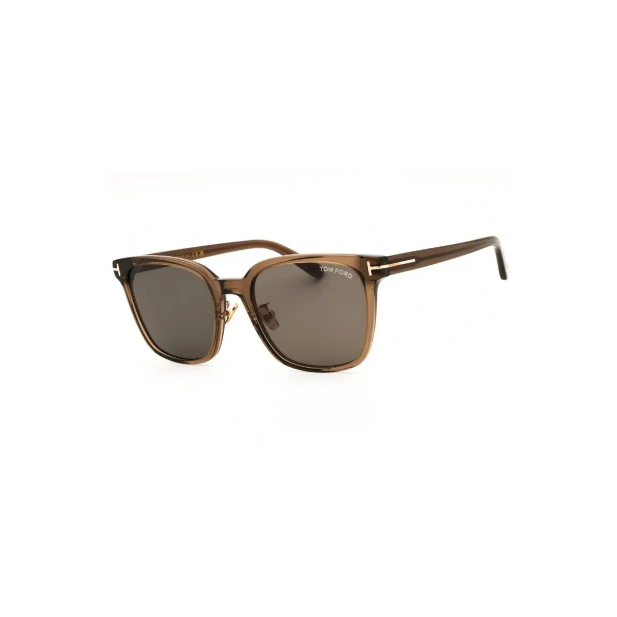 FT1286-K 45A Shiny Light Brown/smoke Sunglasses 56-20-145 by Tom Ford