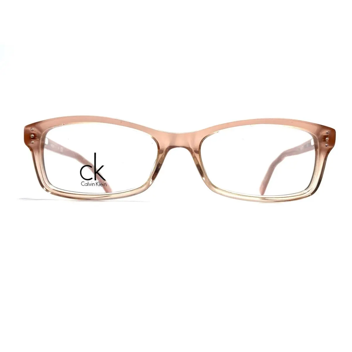 Girls Clear Pink Rectangular Glasses CK5776 601 47 15 130 by Calvin Klein