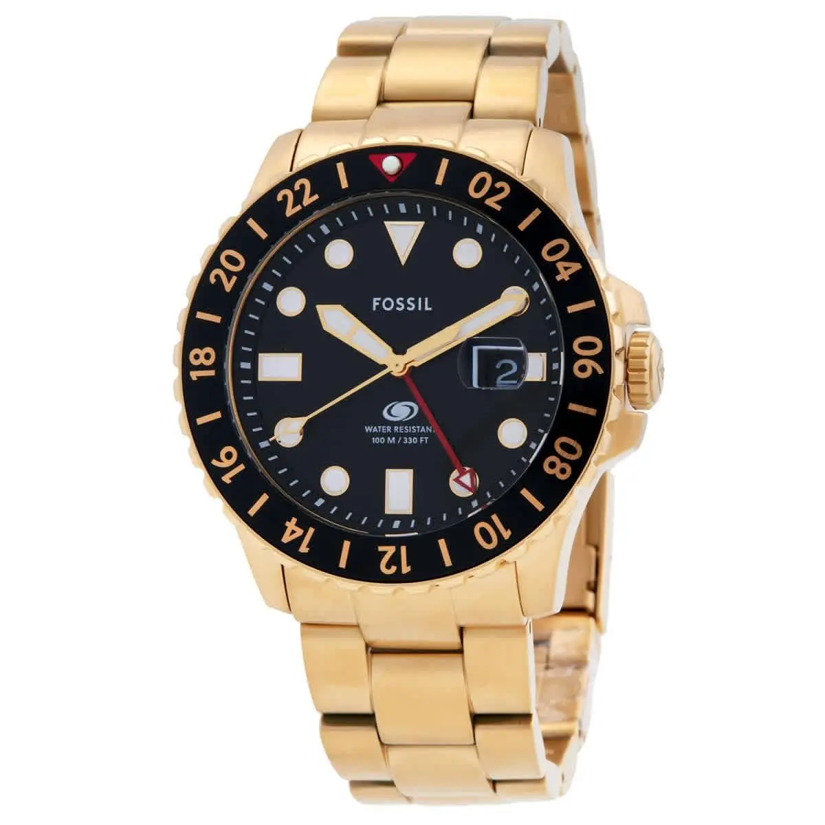 Fossil Blue Gmt Black Dial Men`s Watch FS5990