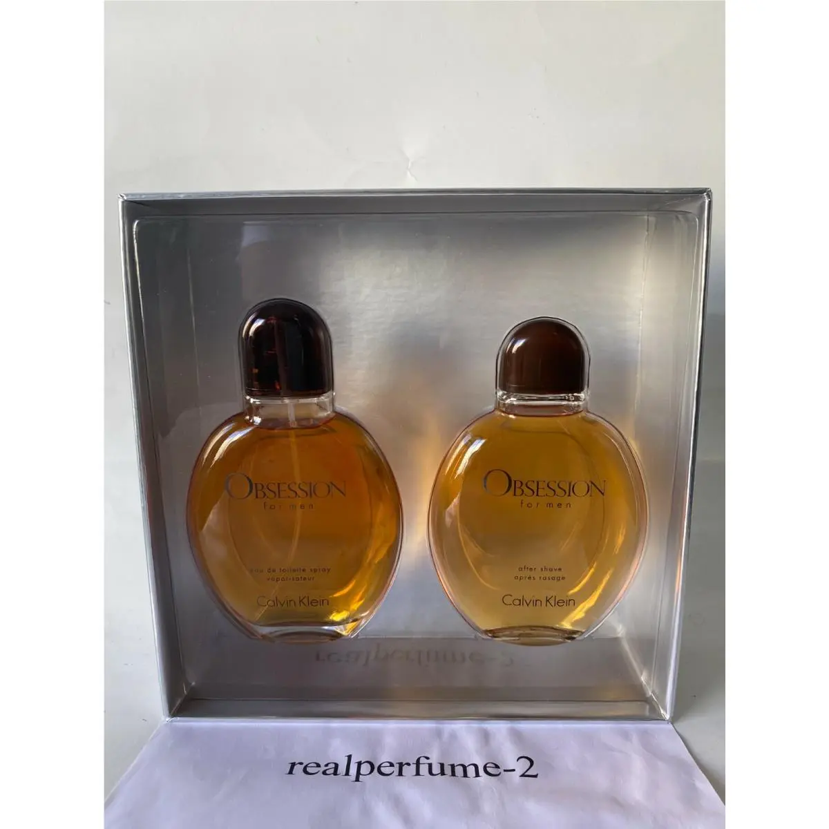 Obsession Cologne For Men 2pc Set 4oz Edt Spray + 4oz After Shave. Real by Calvin Klein
