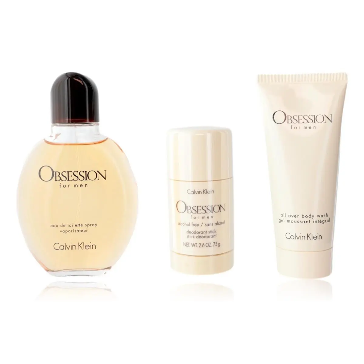 Obsession by Calvin Klein 3 Piece Set For Men