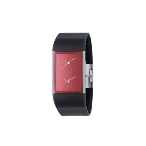 Philippe Starck PH5026 Dual Time Red Rainbow Dial Watch 9.5 Rare by Fossil