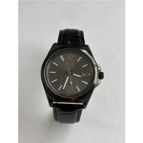 Relic By  Men`s Black Dial Black Leather Strap Watch ZR16049 by Fossil