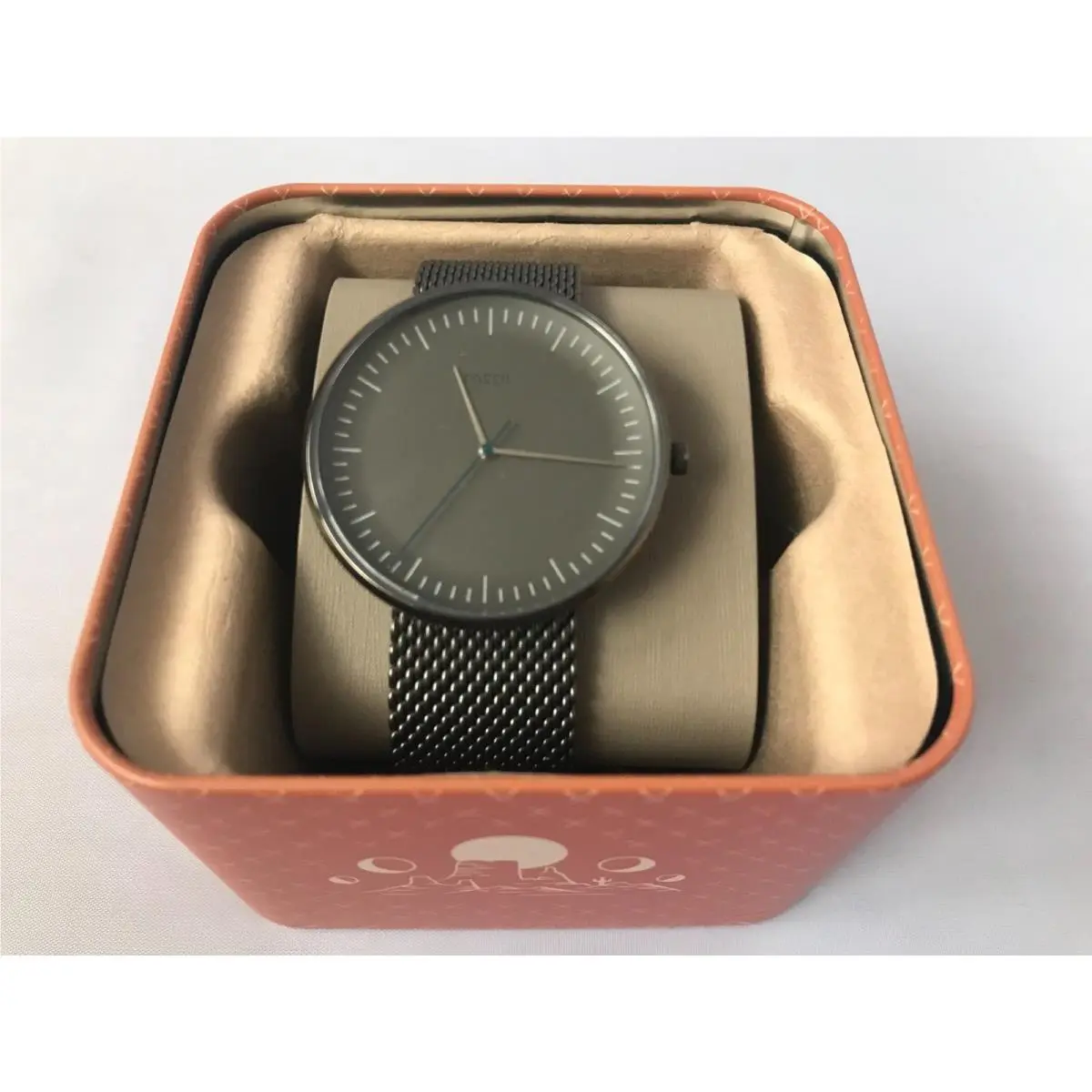 Men`s Watch Stylish FS5470 Essentialist Gunmetal Stainless Steel 42mm by Fossil