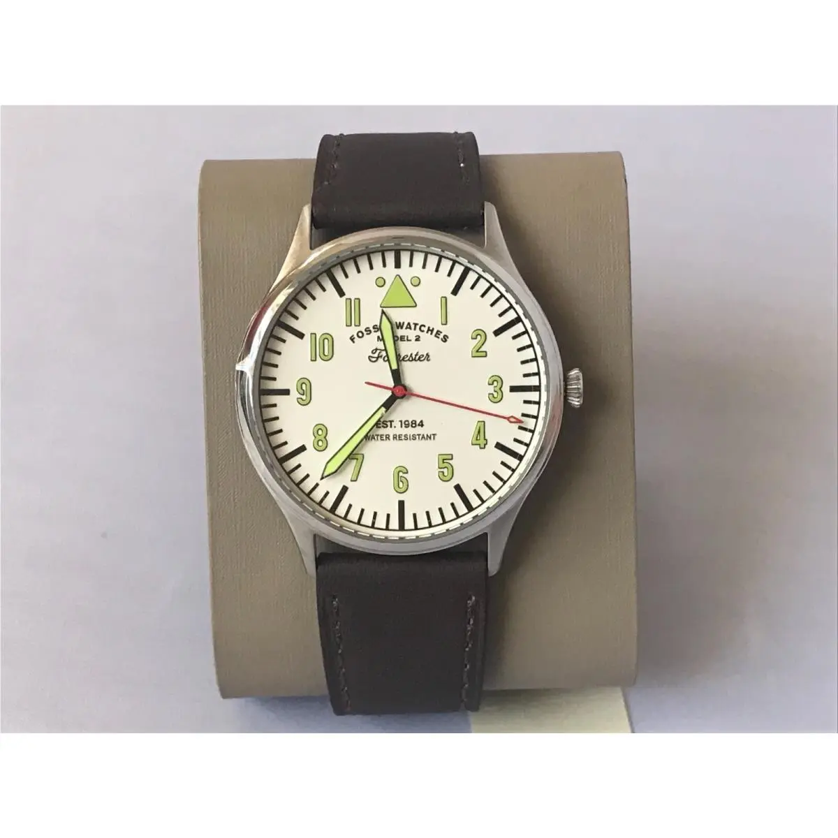 Men`s Forrester Three Hand Brown Leather Watch FS5610 by Fossil