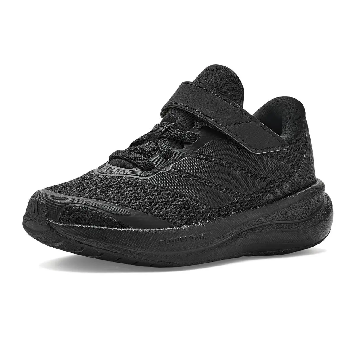 Kids Run Falcon 6 Elastic Lace Amp Strap Little Kid Black/Black/Black by Adidas