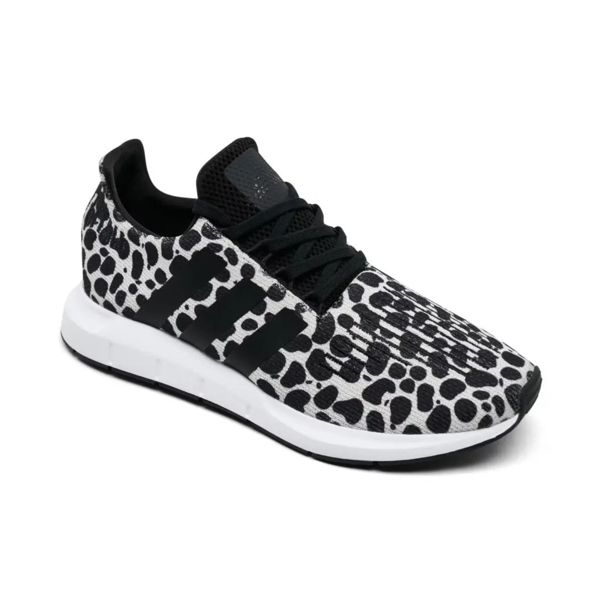 Adidas Swift Run 1.0 Animal Print Casual Sneakers - Beige, Core Black, Cloud White
