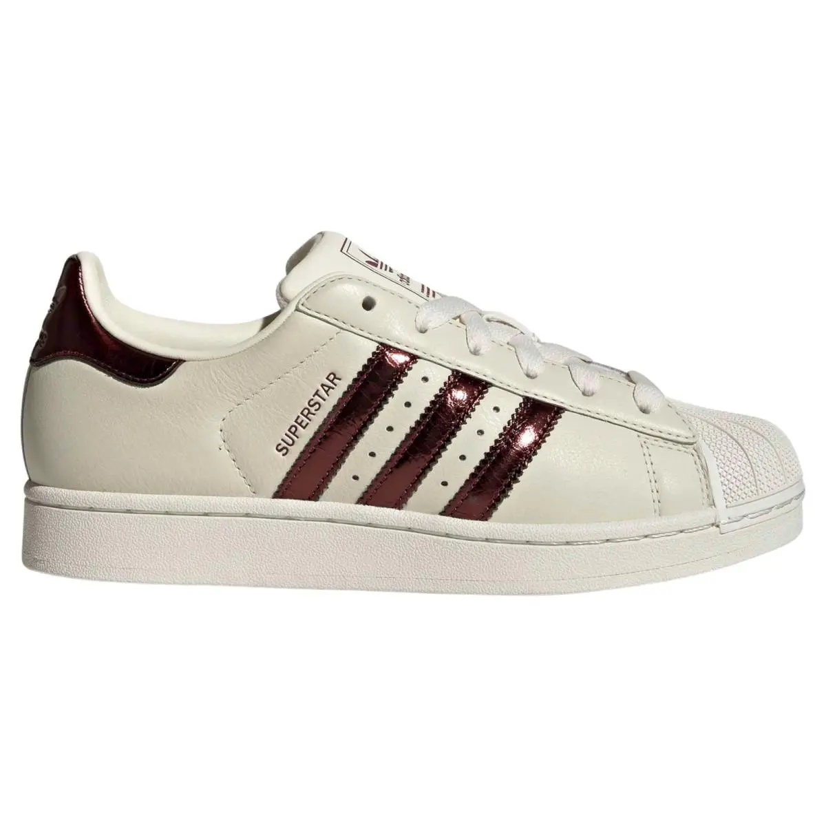 Women`s Superstar II KJ4692 Off White/ Maroon Metallic by Adidas