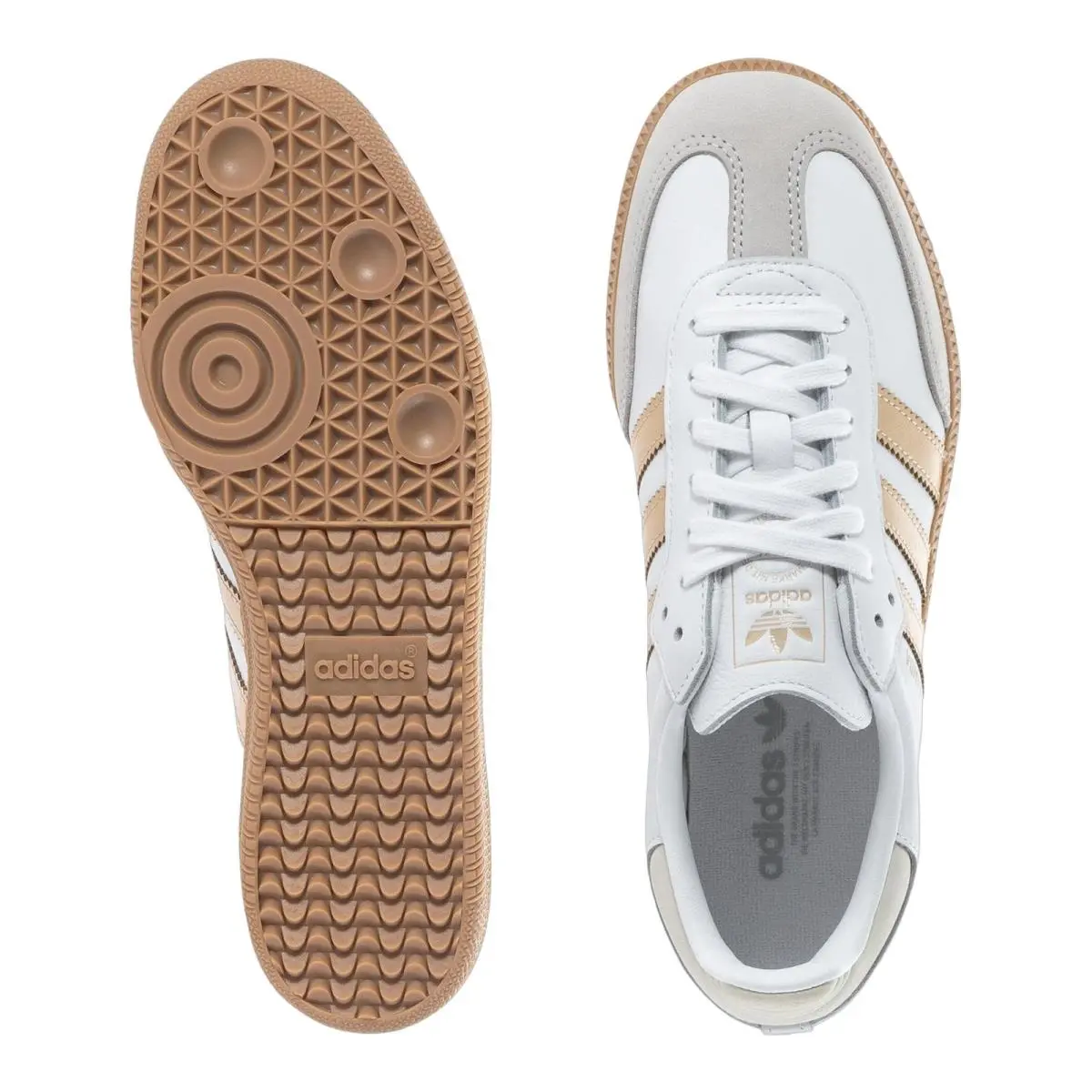 Adidas shoes - Samba Og - Samba - Cloud White/Wonder Gold Metallic/Grey One 2