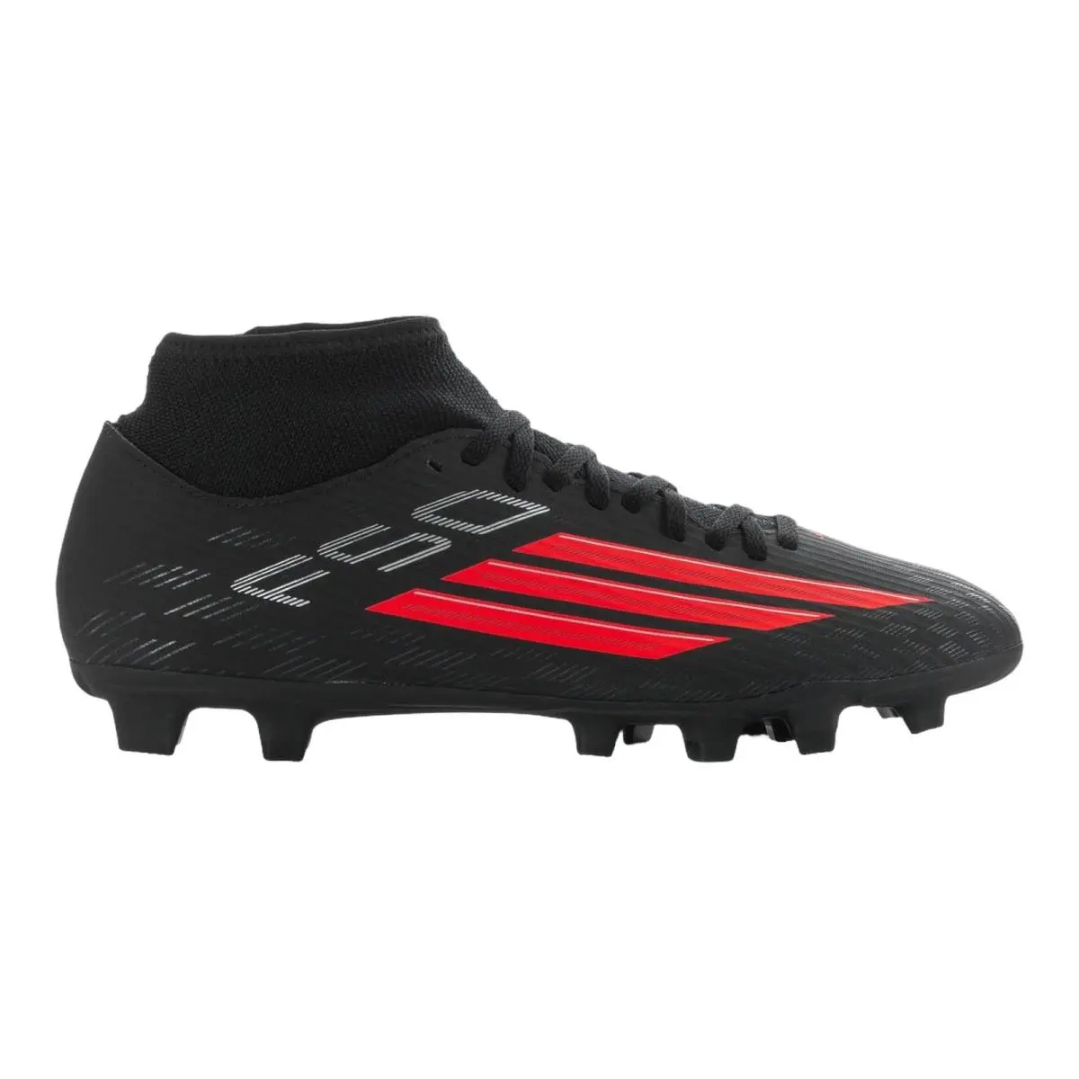 Adidas F50 Club Mid Fg/mg Trainer Men Black Iron Met Lucid Red Sz 8-14 JQ4031