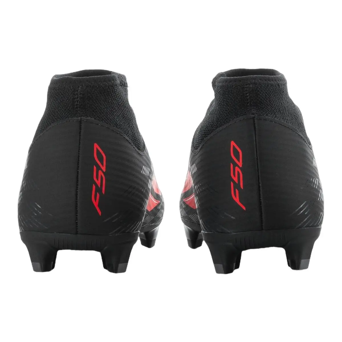 Adidas shoes - F50 Club Mid Fg Mg - JQ4031 - Black/Iron Met/Lucid Red 2