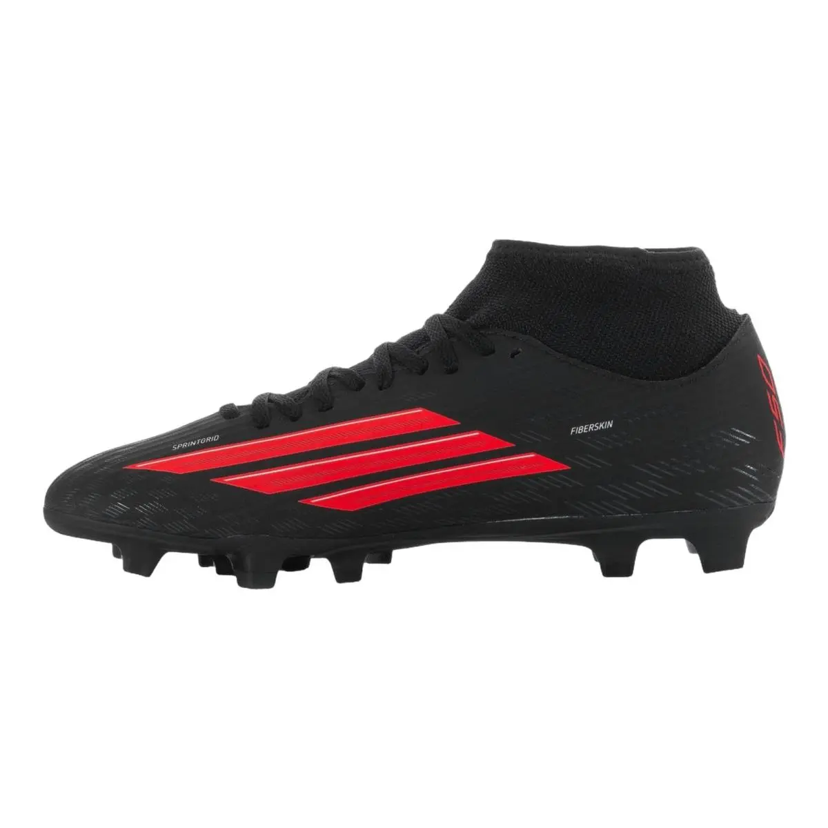 Adidas shoes - F50 Club Mid Fg Mg - JQ4031 - Black/Iron Met/Lucid Red 3