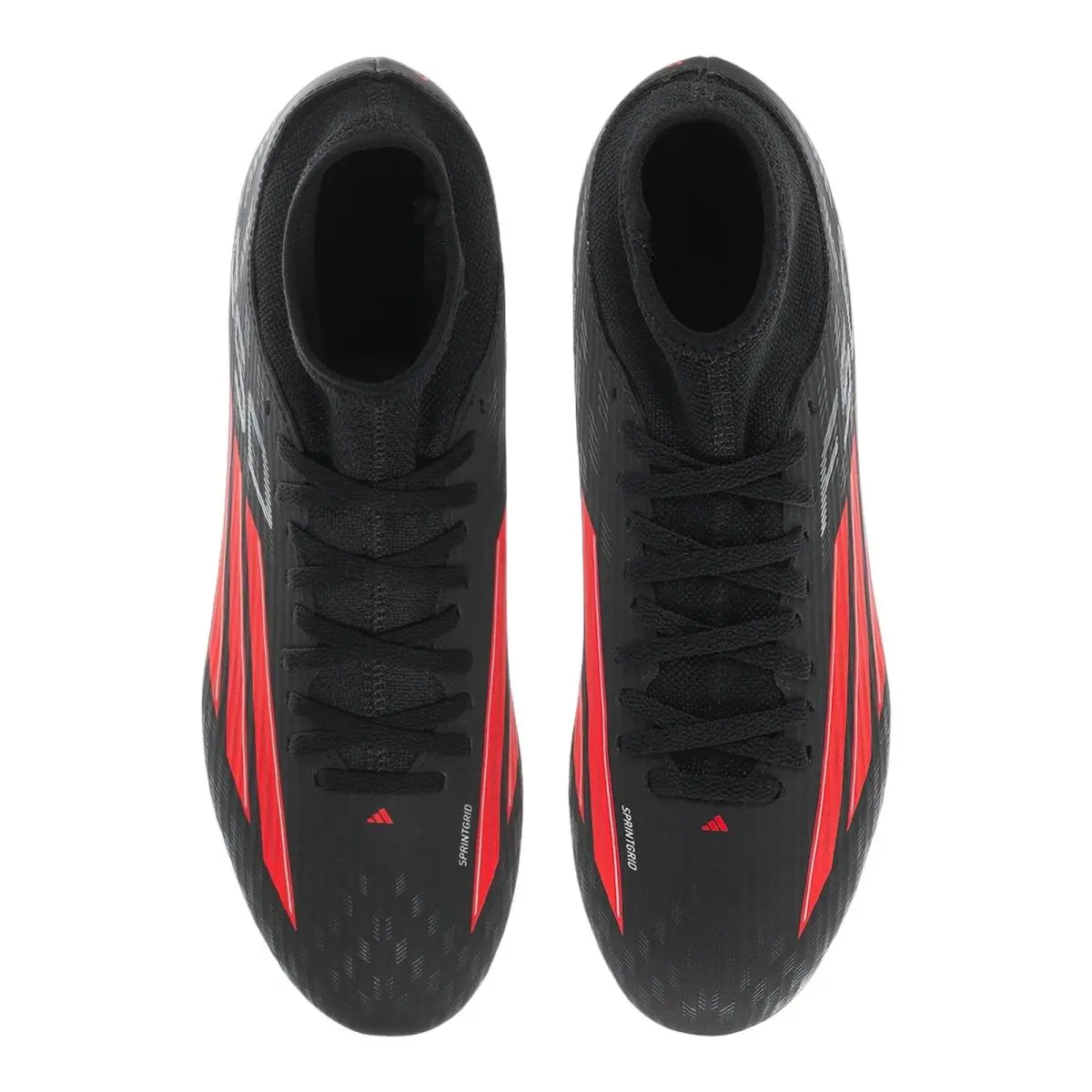 Adidas shoes - F50 Club Mid Fg Mg - JQ4031 - Black/Iron Met/Lucid Red 10