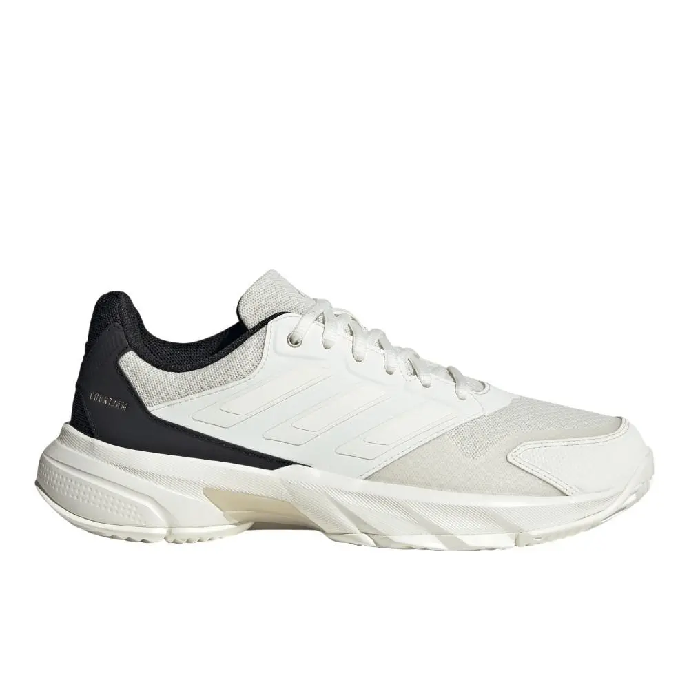 Adidas Courtjam Control 3 Tennis Womens Off White Sneakers Athletic Shoes JP974