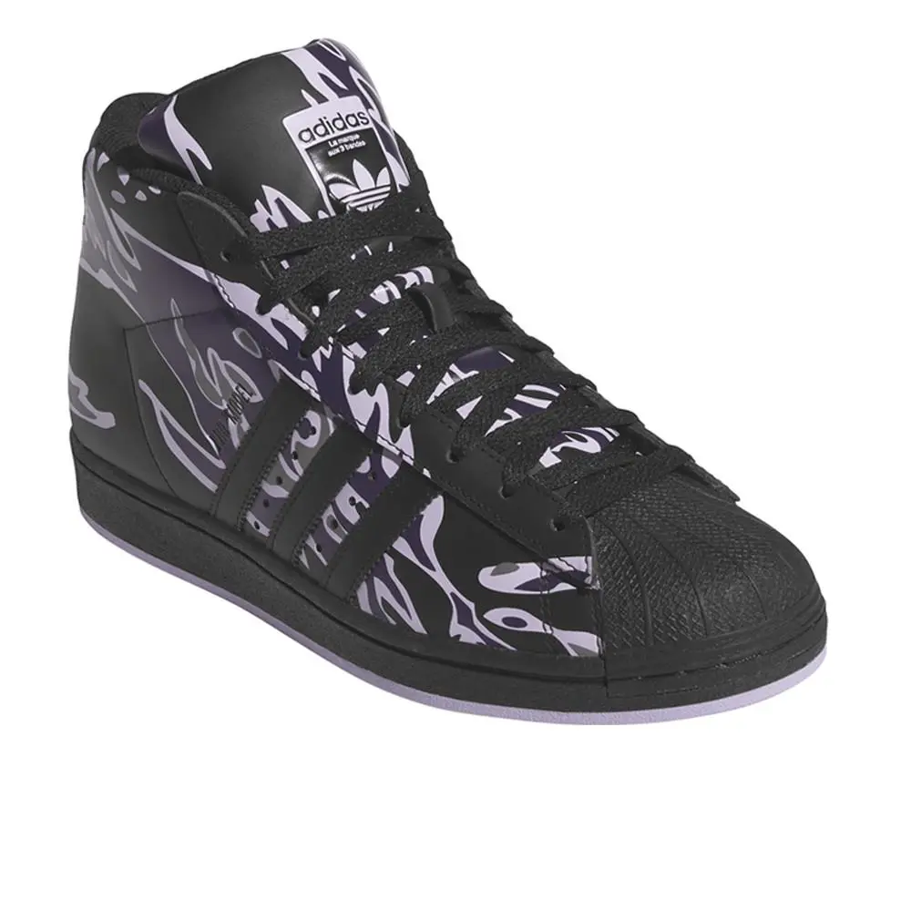 Adidas shoes - adidas Pro Model High Top - JR7591 - Black, Purple 0