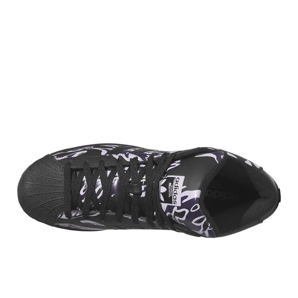 Adidas shoes - adidas Pro Model High Top - JR7591 - Black, Purple 2