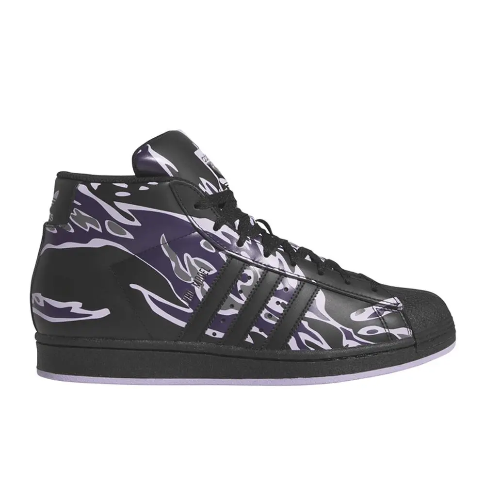 Adidas shoes - adidas Pro Model High Top - JR7591 - Black, Purple 7