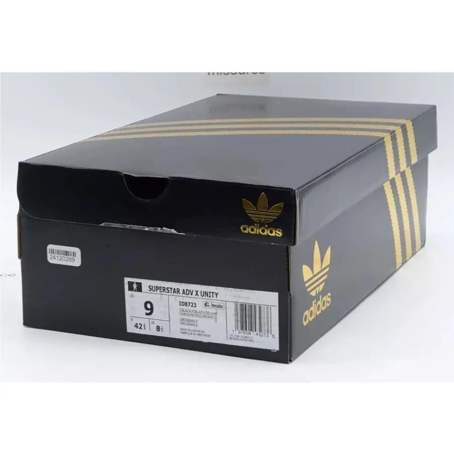 Adidas shoes - adidas Originals Superstar ADV x Unity - ID8723 - Black, Manufacturer: Core Black/Silver Metallic 9