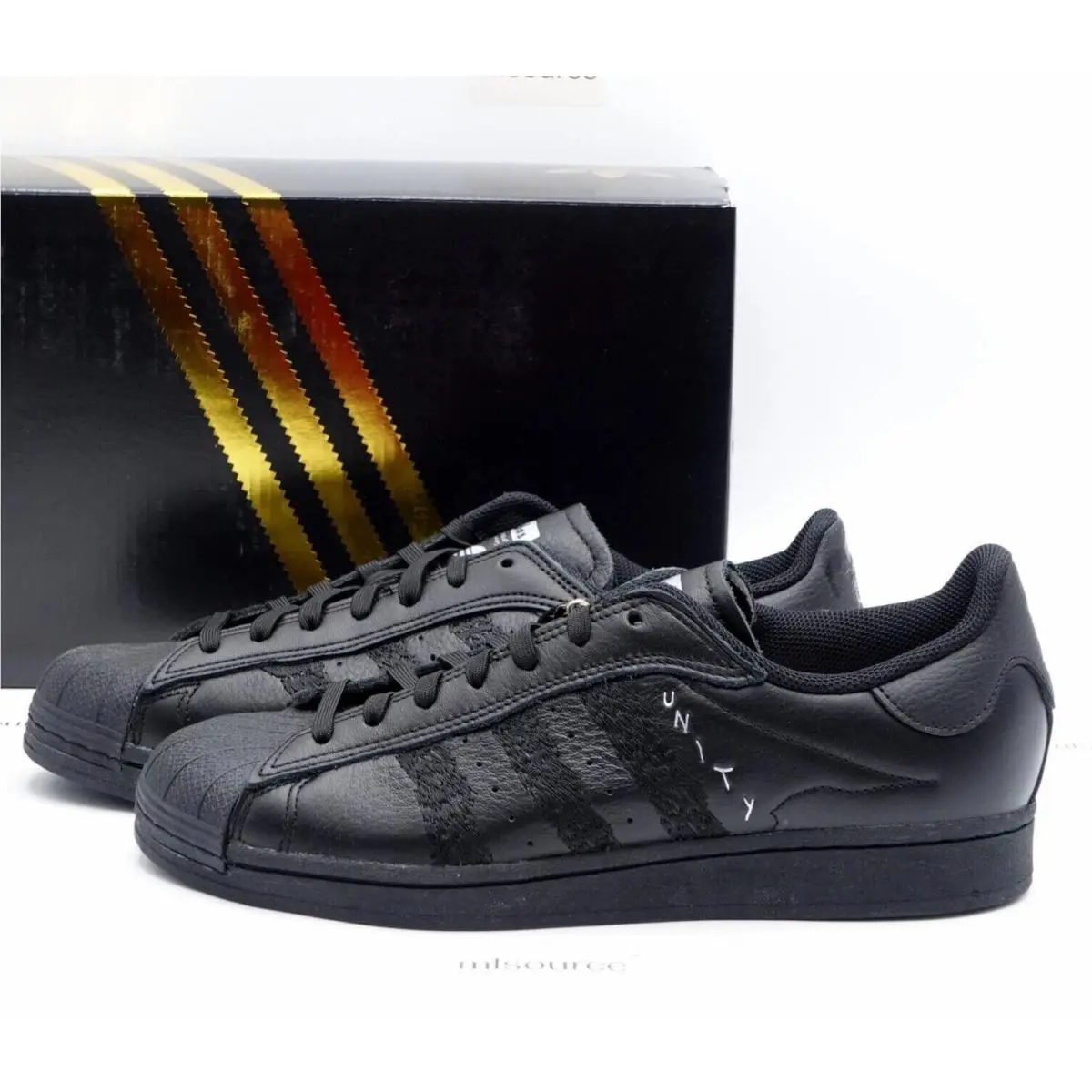 Men`s Adidas Originals Superstar Adv x Unity Leather Sneakers ID8723 All Sz