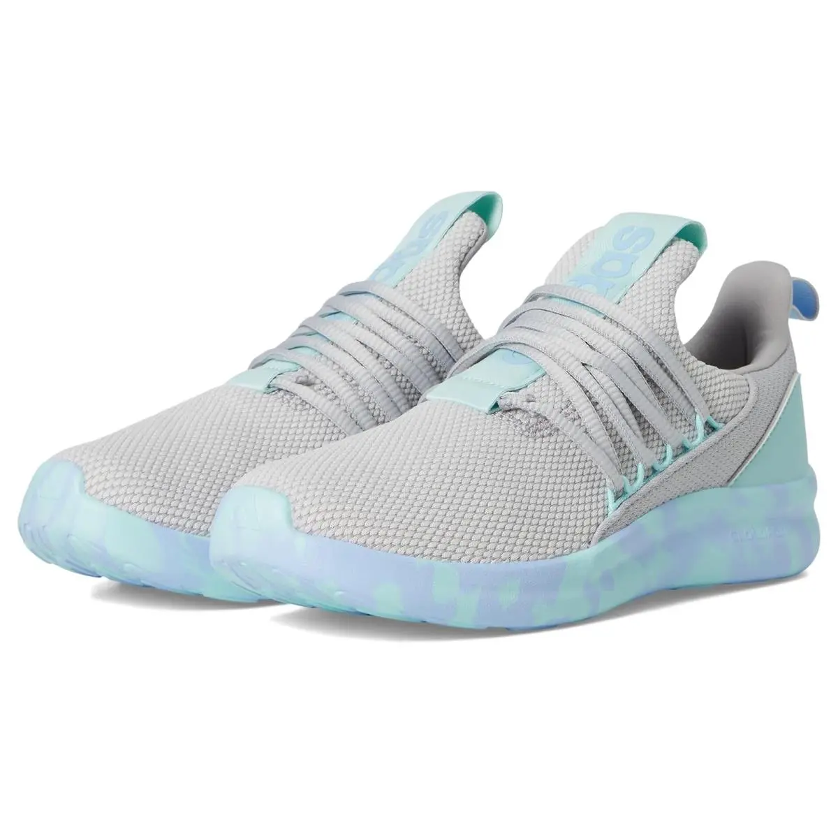 Kids Lite Racer Adapt 7.0 Lifestyle Shoes Little Kid/big Kid Blue/Grey/Semi Flash Aqua by Adidas