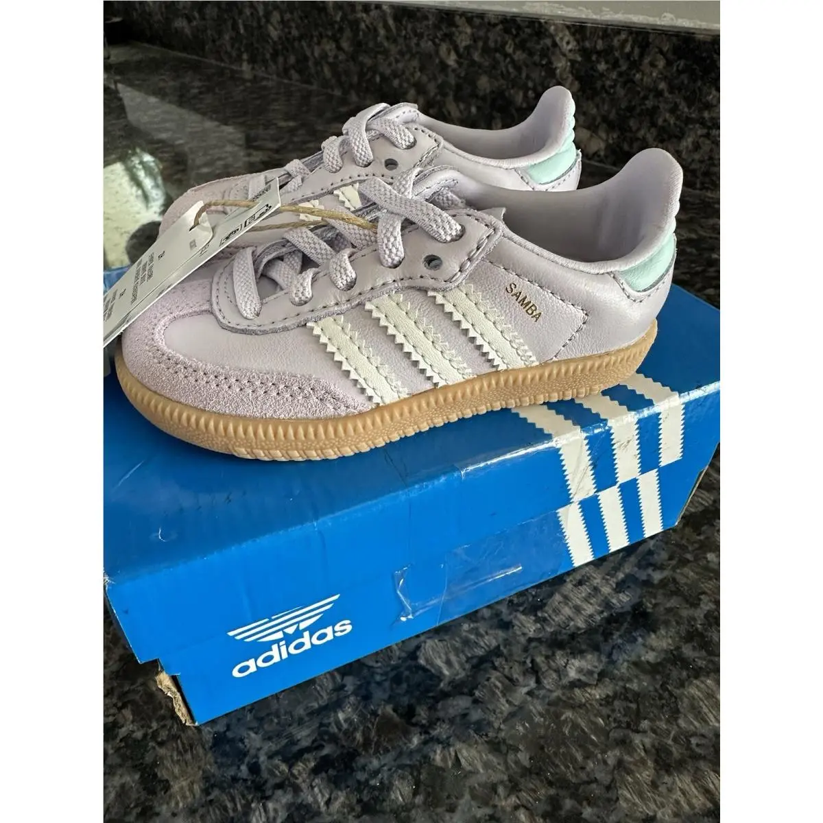 Adidas shoes - Samba Og El I - Samba - Silver Dawn, Crystal White 8