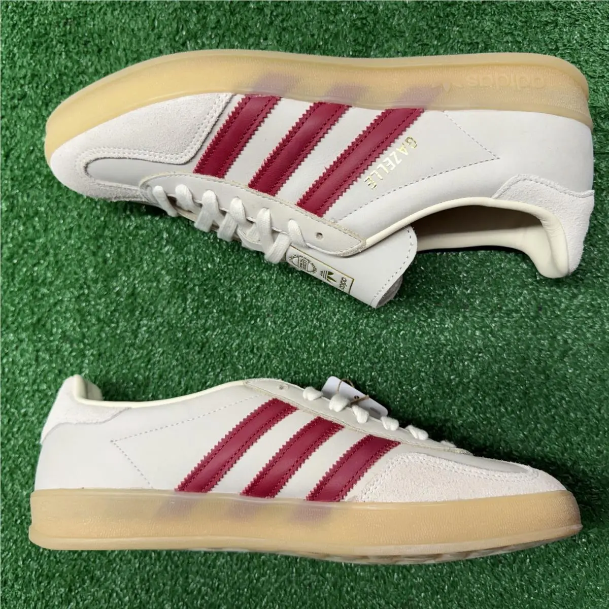 Adidas shoes - Gazelle Indoor Cream White Red Gum - IH9676 - Beige 0