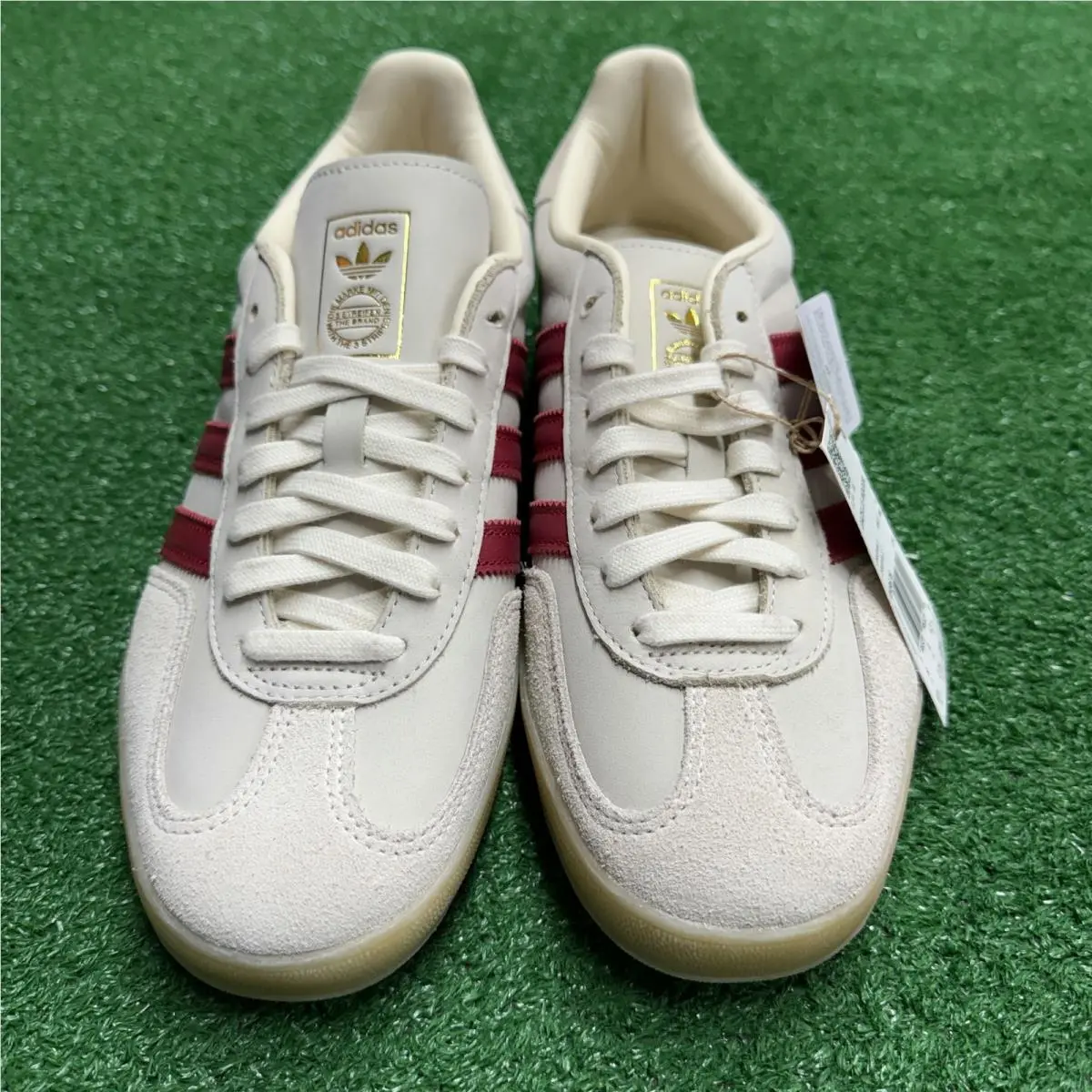 Adidas shoes - Gazelle Indoor Cream White Red Gum - IH9676 - Beige 7