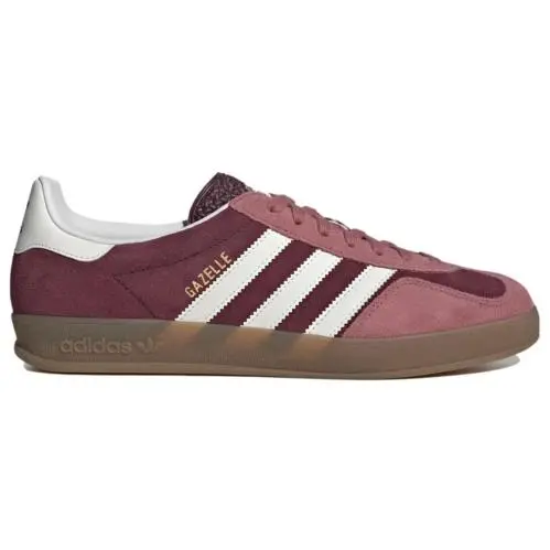 Adidas Men`s Originals Gazelle Indoor Sneaker - Maroon Crimson White