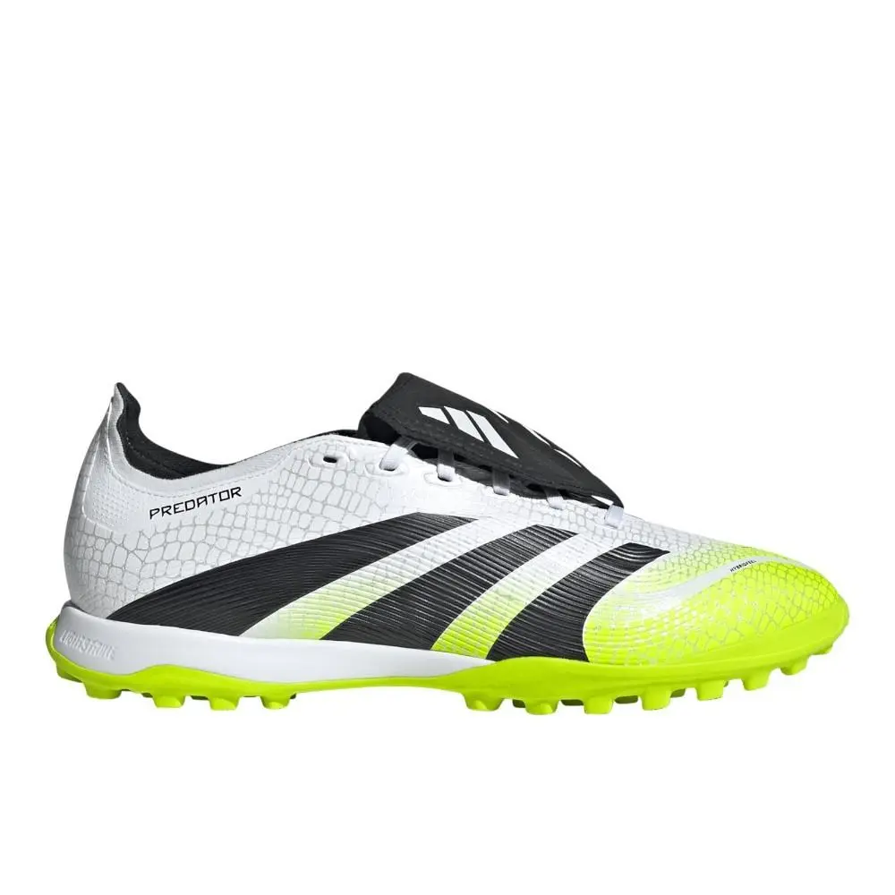 Adidas Predator League Foldover Tongue Turf Mens Black White Yellow Sneakers