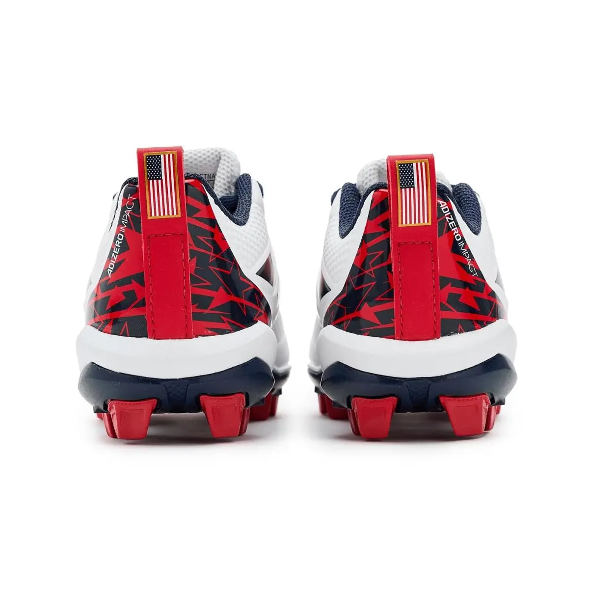 Adidas shoes - White/Team Navy Blue /Team Collegiate Red 10
