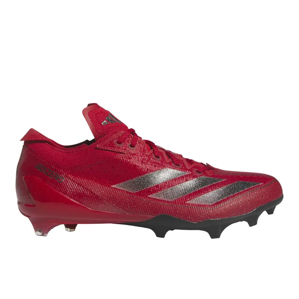 Adidas Adizero Electric American Football Cleats Mens Red Sneakers Athletic Shoe