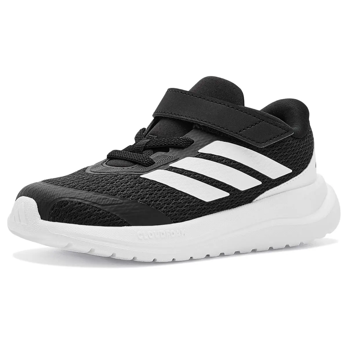 Kids Run Falcon 6 Elastic Lace Amp Strap Infant/toddler Black/White/Black by Adidas