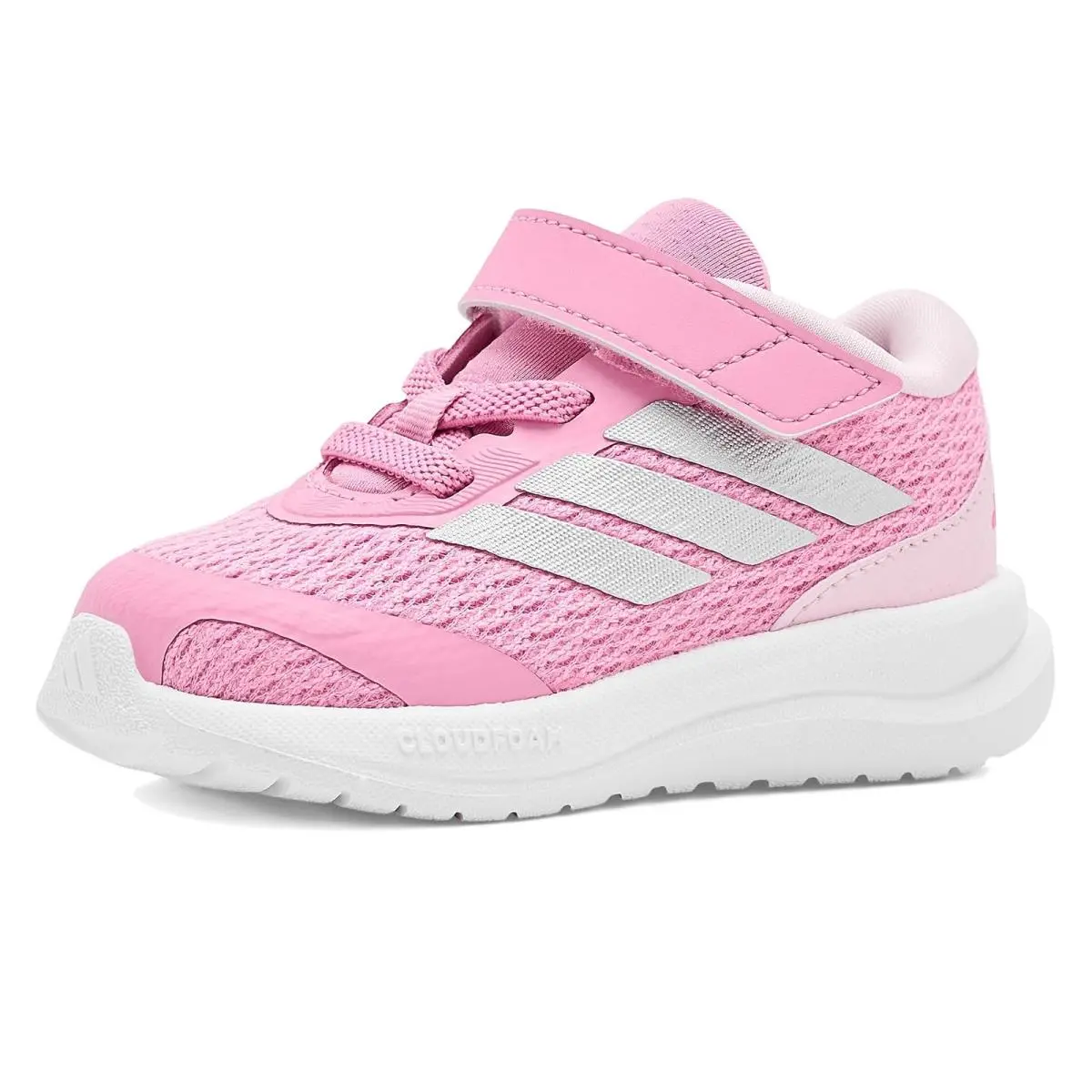 Kids Run Falcon 6 Elastic Lace Amp Strap Infant/toddler St Tropic Bloom/Silver Metallic/Silver Metallic by Adidas