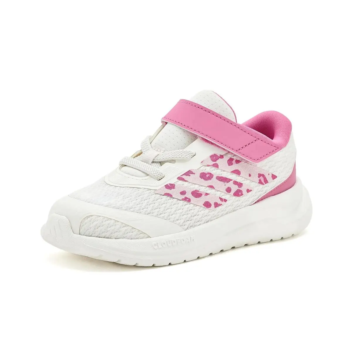 Kids Run Falcon 6 Elastic Lace Amp Strap Infant/toddler White/Distilled Pink/Pink Fusion by Adidas