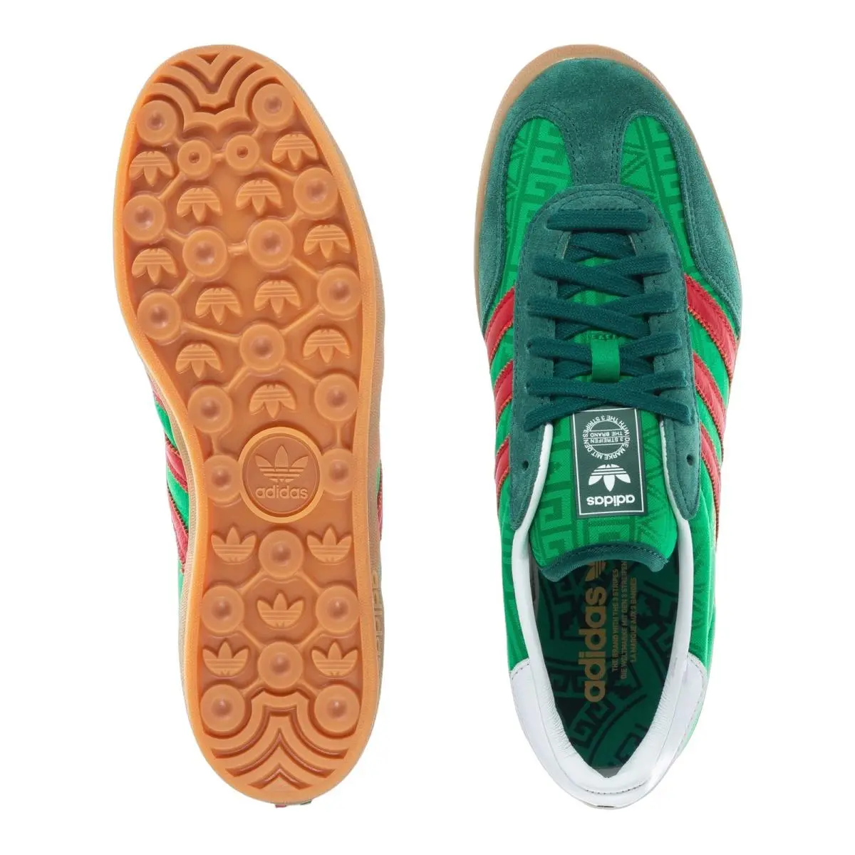 Adidas shoes - ADIDAS Gazelle Indoor - Gazelle Indoor - Green/Better Scarlet/Collegiate Green 3