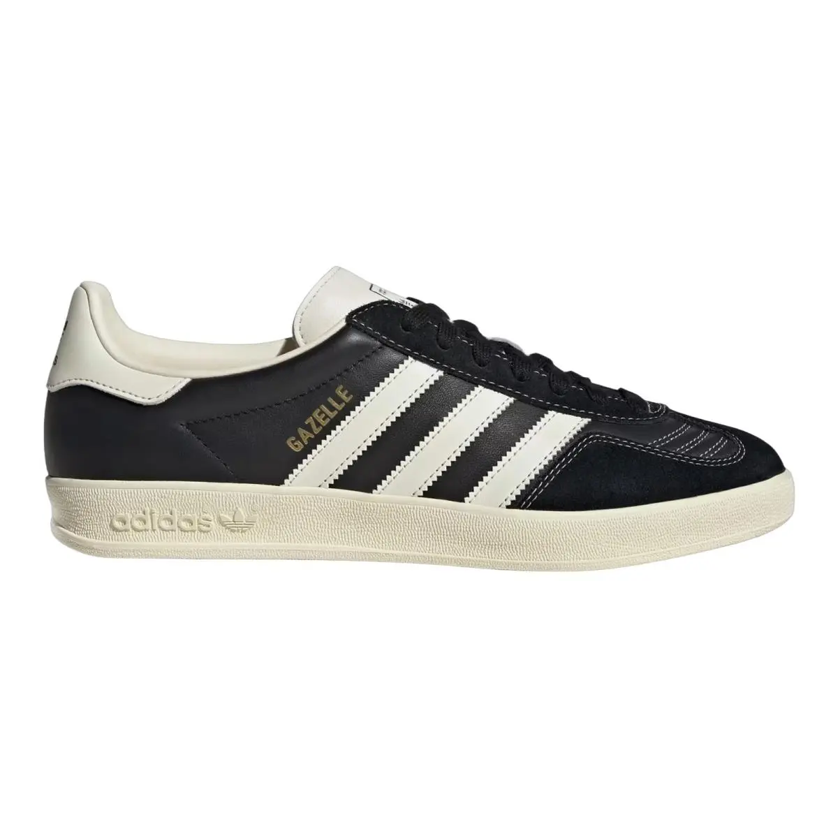 Adidas Gazelle Indoor Trainer Men Core Black Cream White Gold 8-14 JQ8385