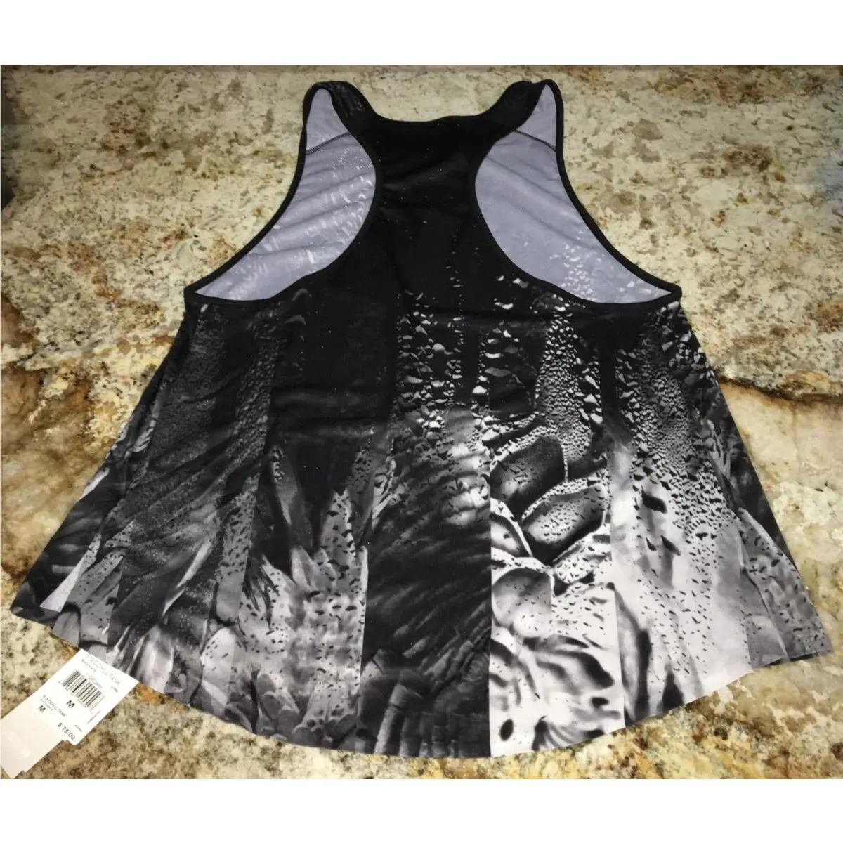 Adidas clothing - ADIDAS Standard 19 Climachill Print  Racerback Training Tank Top - AI0960 - Black 3