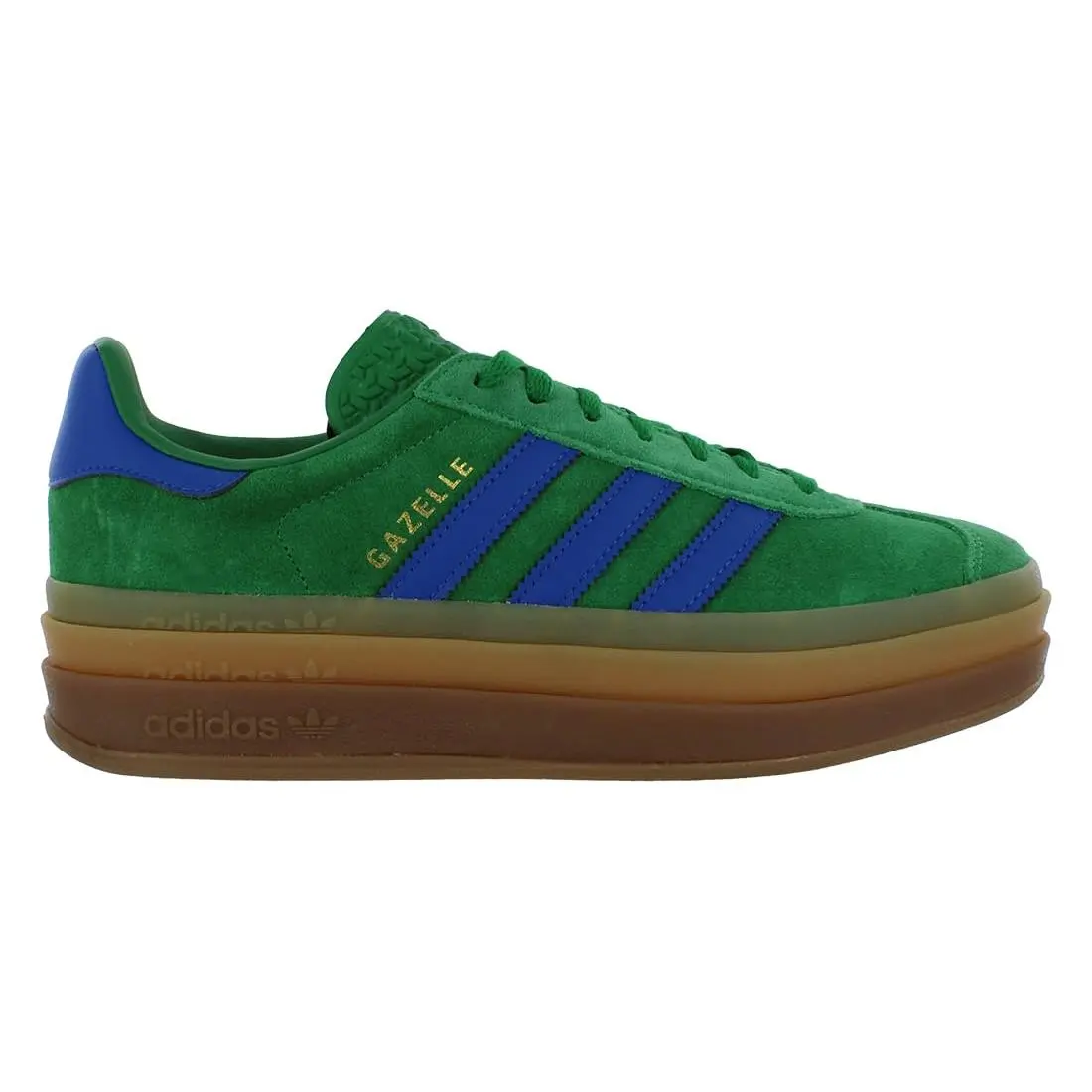 Adidas Women`s Originals Gazelle Bold Shoes - Green/Blue Green