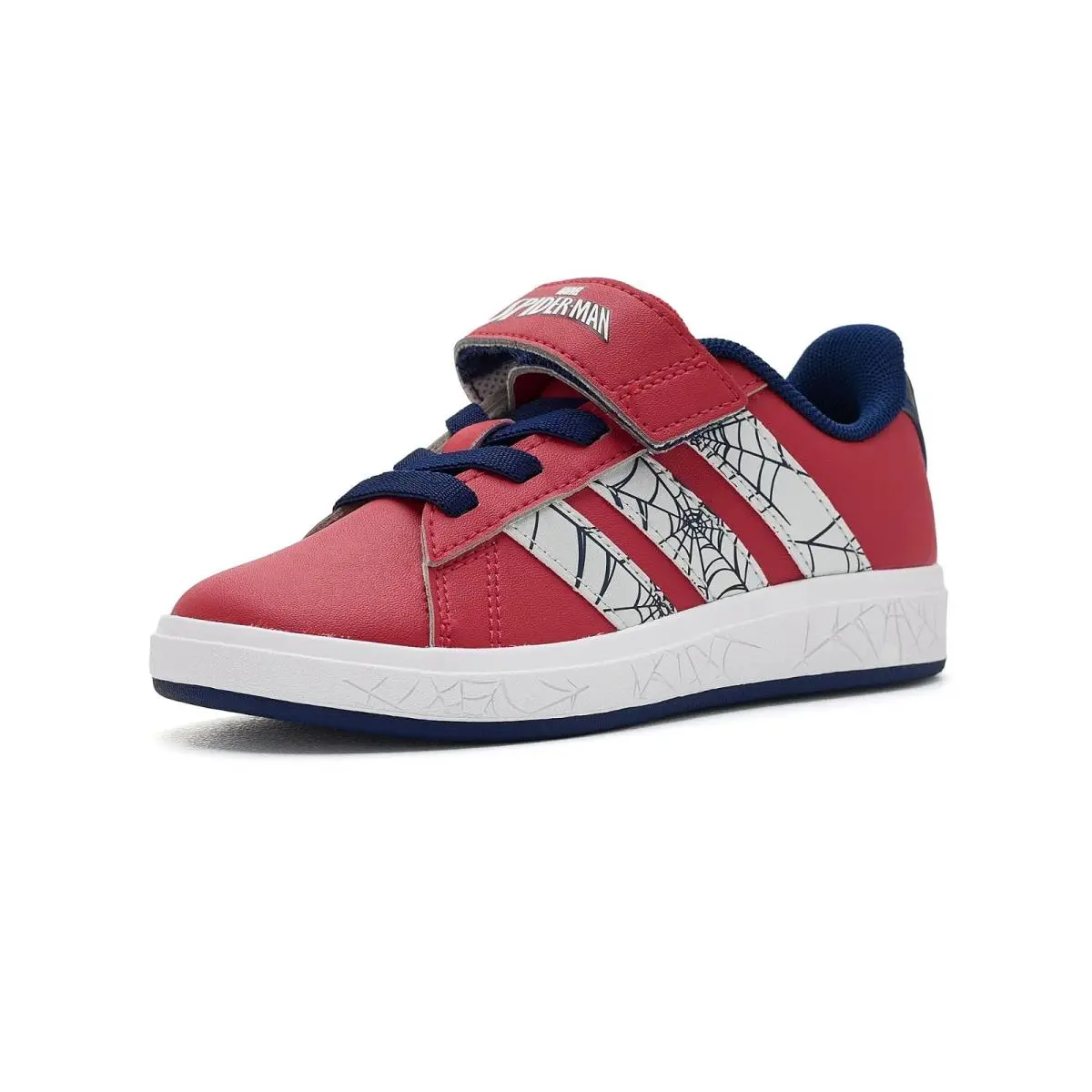 Kids Marvel Grand Court Elastic Lace Amp Strap Little Kid/big Kid by Adidas